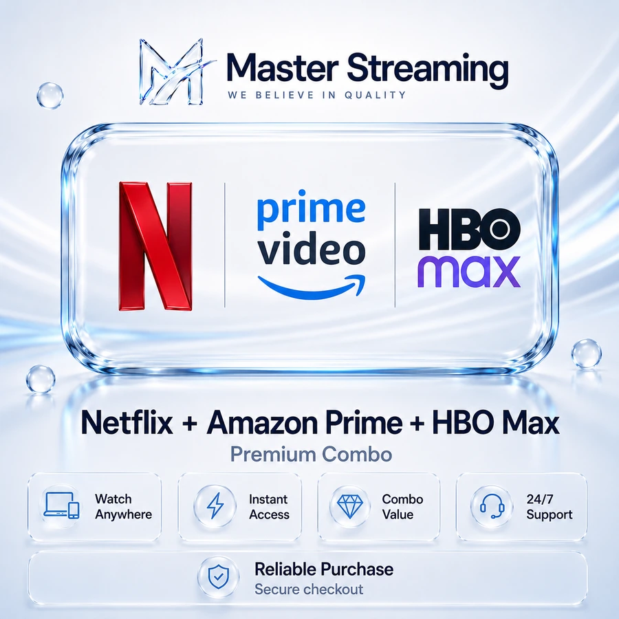 Ultimate Entertainment Trio (Netflix + Prime + Max)